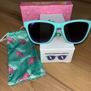 Electric Dinotopia Carnival Aqua Sunglasses